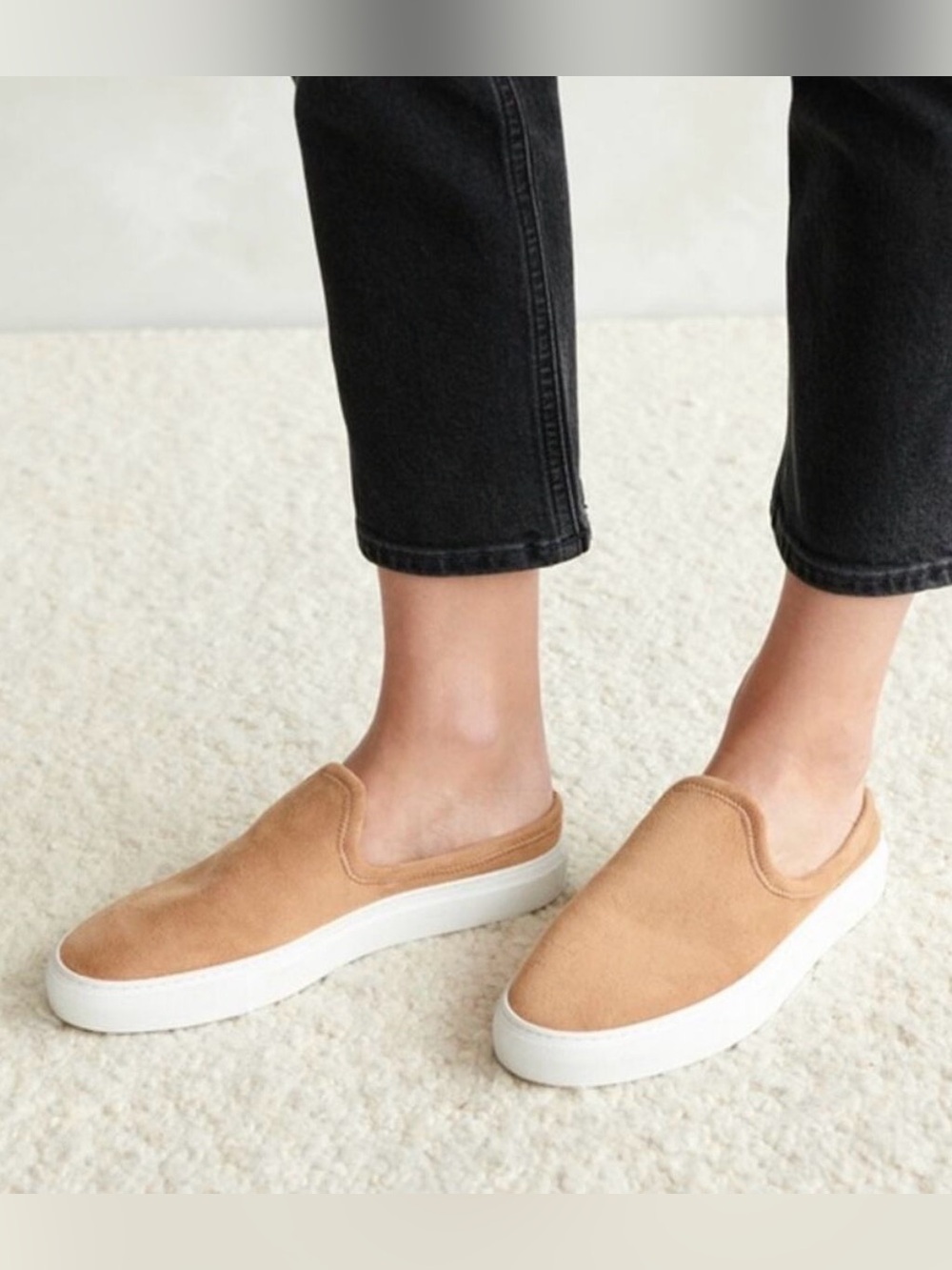 Jenni Kayne Casual Slip-On Women's Sneakers in Tan suede